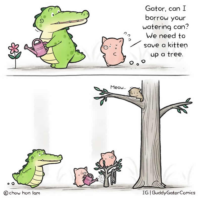 animal_comics_chow_hon_lam_06 Artists create these cute animal comics to spread some positivity (23 new photos)