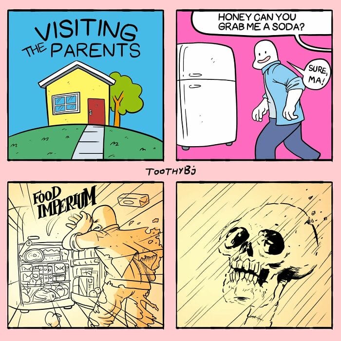 10-31 Here are the 20 "Toothy" character comics by the artist who has a great sense of humour
