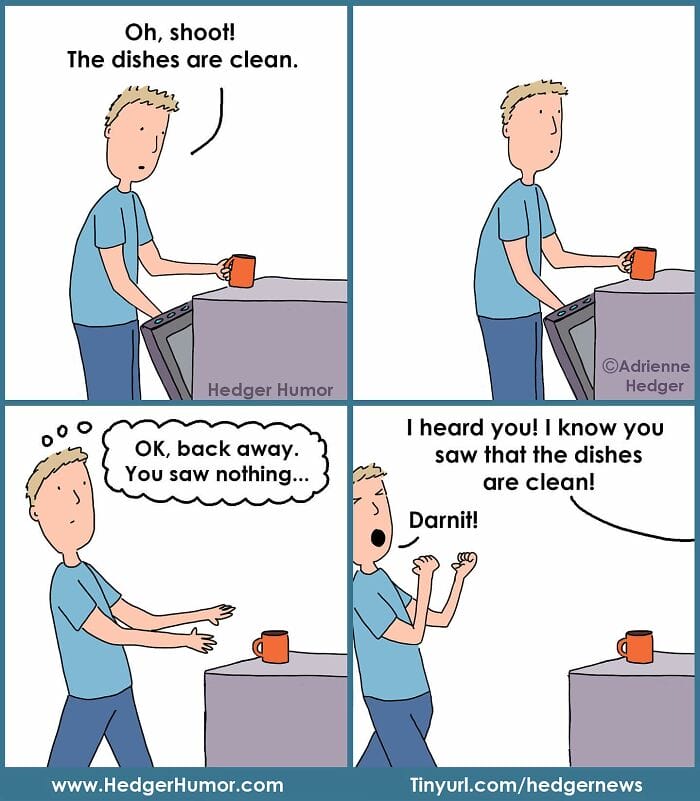 11-5 Hedger Humor Creates 20 Cartoons That Depict Life's Ridiculous Moments