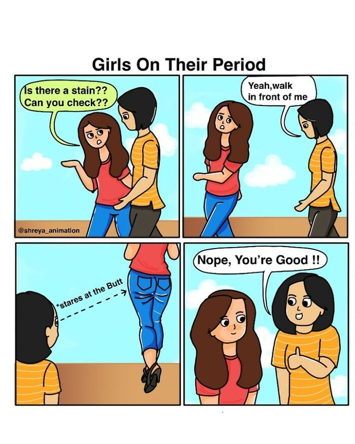 12-2 20 Amazing Comics by Shreya Animation Summarize a Girl's Daily Life