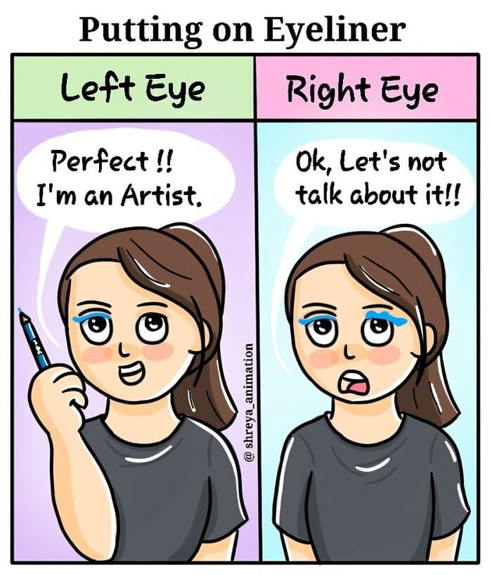 16-1 20 Amazing Comics by Shreya Animation Summarize a Girl's Daily Life
