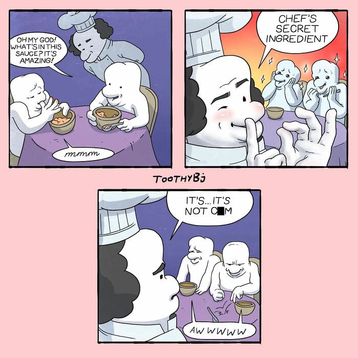 18-24 Here are the 20 "Toothy" character comics by the artist who has a great sense of humour