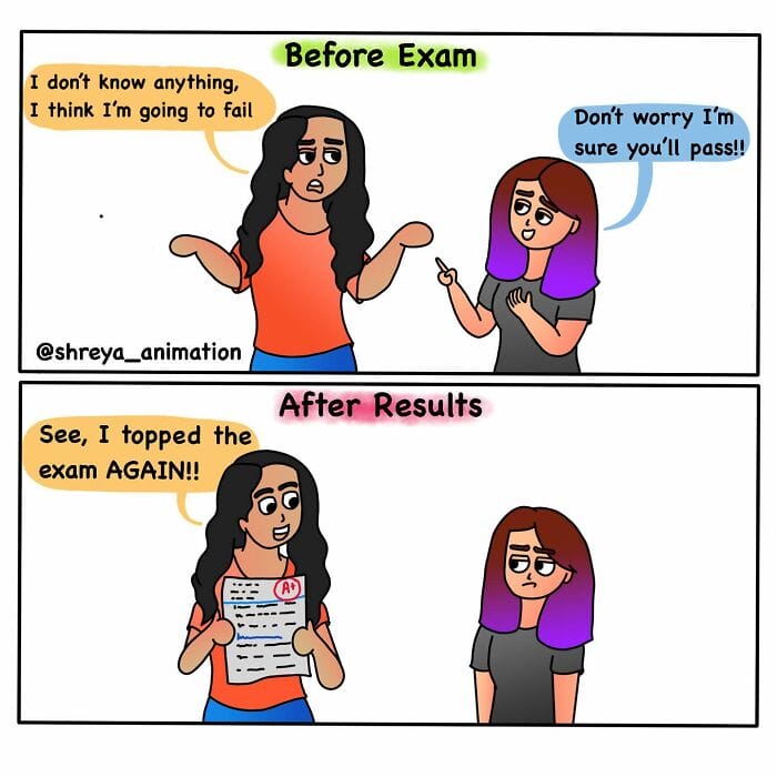 19 20 Amazing Comics by Shreya Animation Summarize a Girl's Daily Life