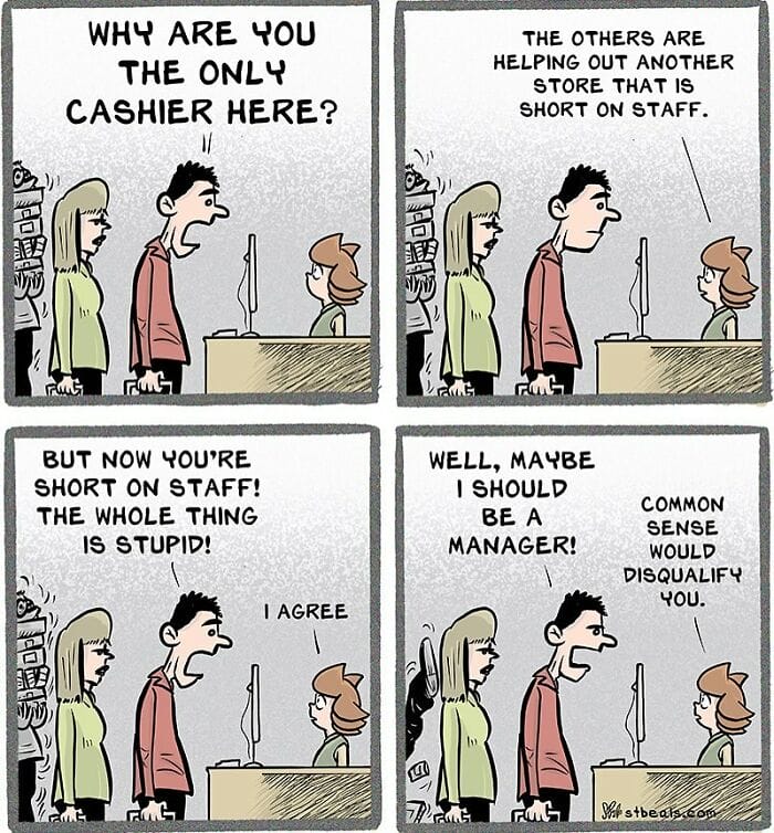 2-14 10+ Times Artist Stephen Beals Sums Up the Struggles People Face Working in Retail