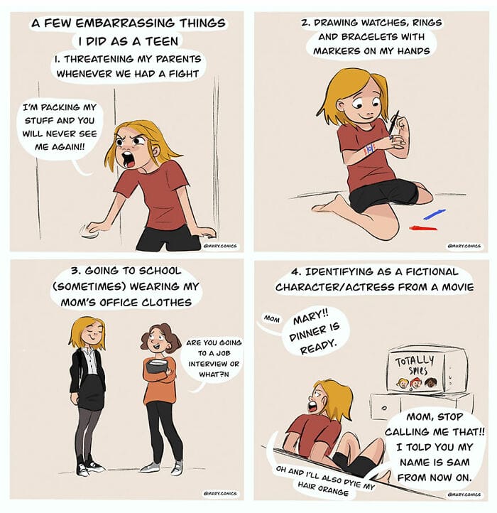 20-19 20 Mary Comics about a Young Woman and Her Relationship