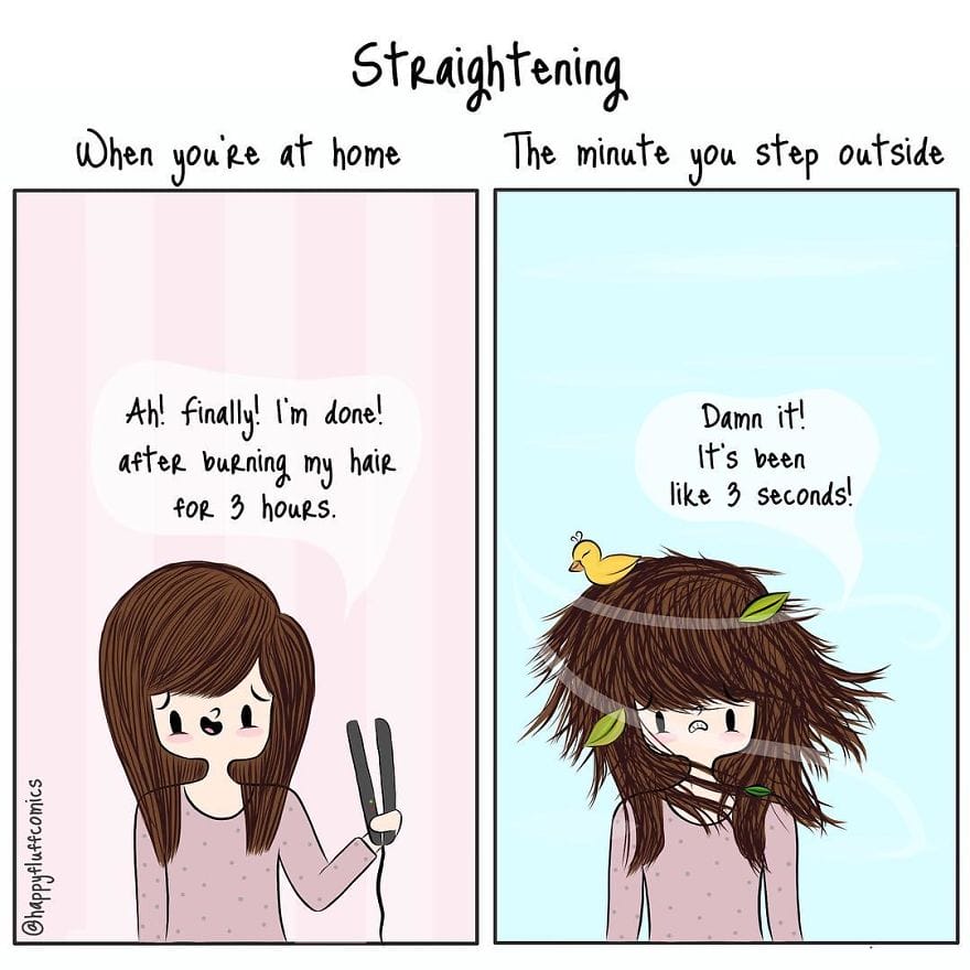 20-7 15 Brutally Honest Comics the Daily Struggles of a Girl