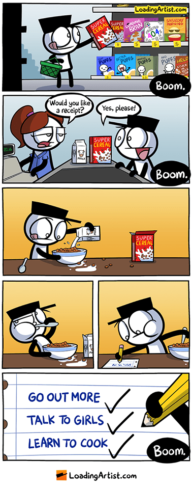 4-1 15 Loading Artist Comics Show a Comedic Take on Modern Life and Technology