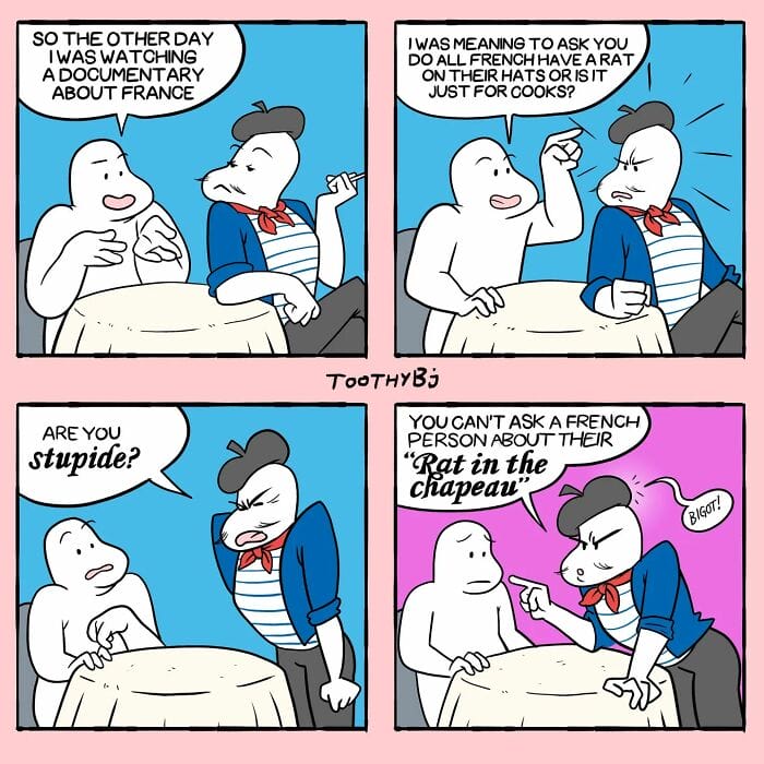 6-32 Here are the 20 "Toothy" character comics by the artist who has a great sense of humour