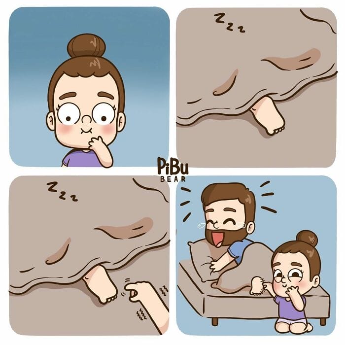 9-23 20 Pibu Bear Comics Show the Daily Life Adventures of Being in a Relationship