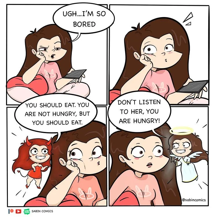 1-2 20 Hilarious Sabin Comics Based on Everyday Situations Faced by a Girl