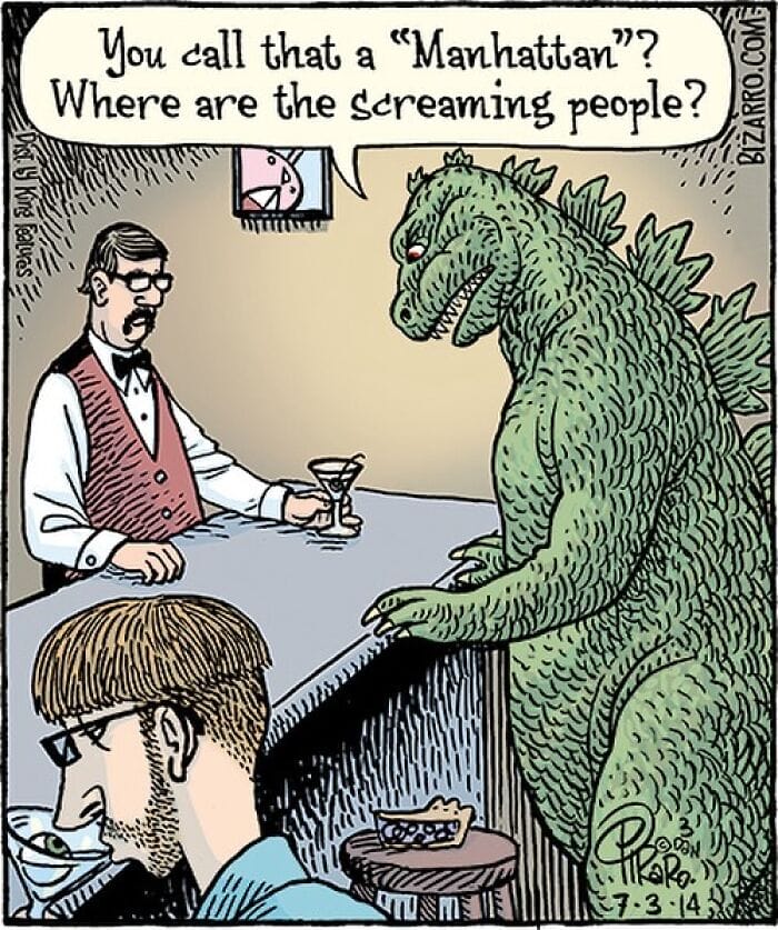 1-4 15+ Bizarro Comics Feature Surreal humor That Depicts Situations