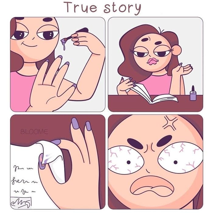 1-76 20 Comics by a Ukrainian Artist Depicting the Ups and Downs of a Young Woman’s Everyday Life