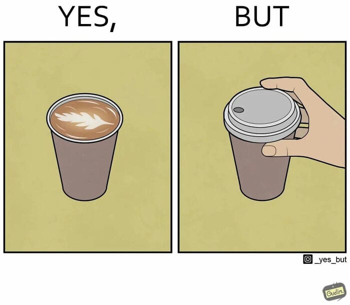 1 20 Two-Panel Illustrations That Depict Contradictory Situations in Society