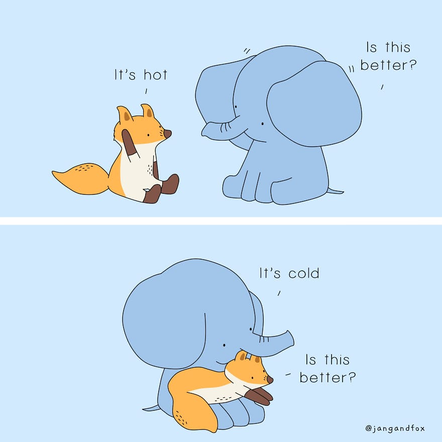 10-40 15+ Heart Touching Jangandfox Comics Using Animals