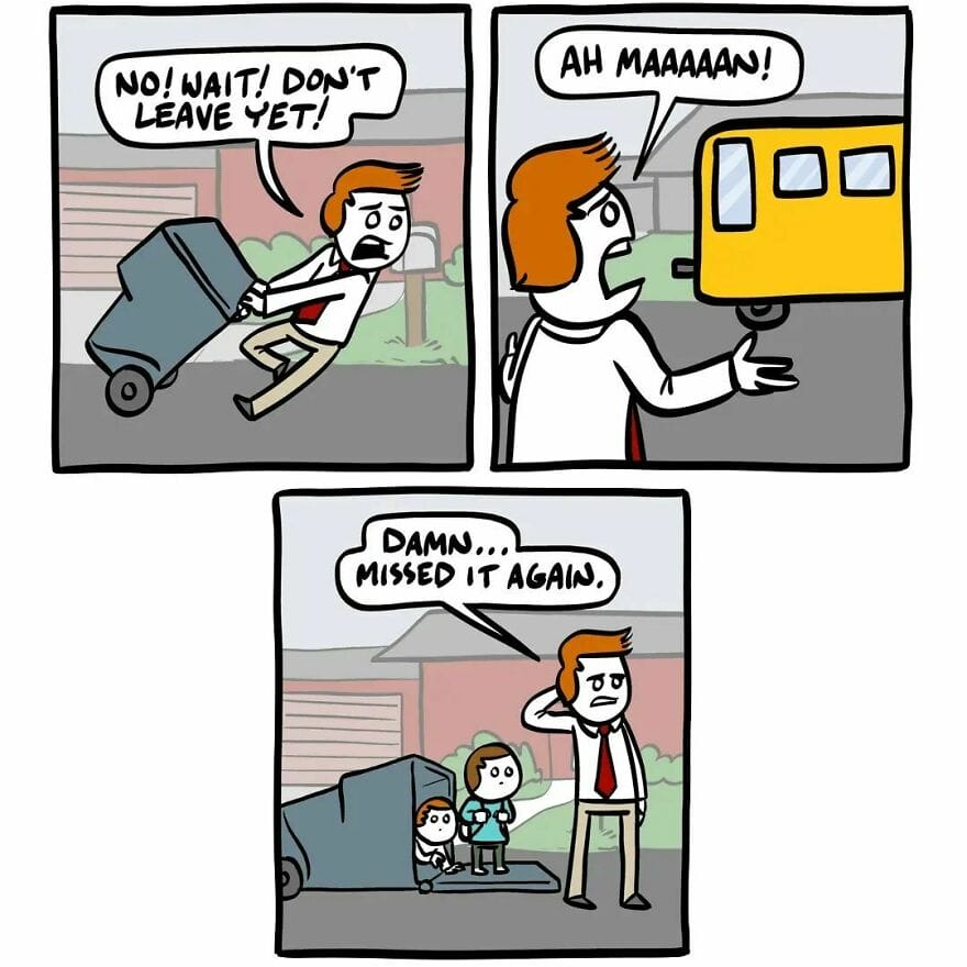 11-1 14+ Times Ryan Hudson comics Turns Everyday Moments  into Humorous Illustrations