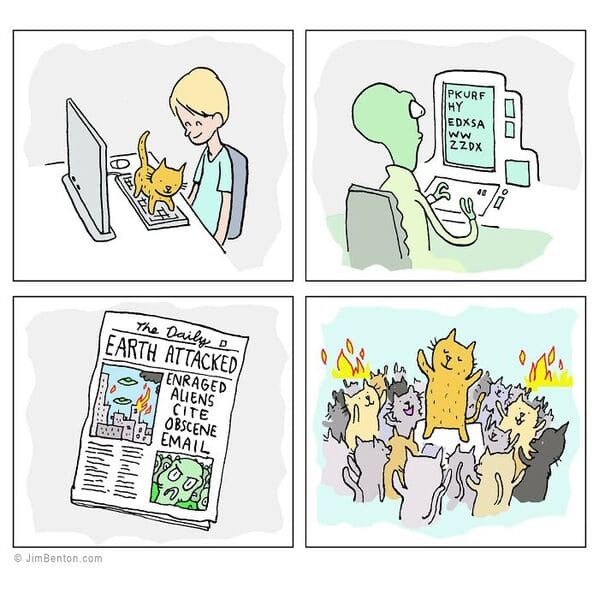 11-21 artist Jim Benton Makes 18+ Comics Full of Humorous Twists