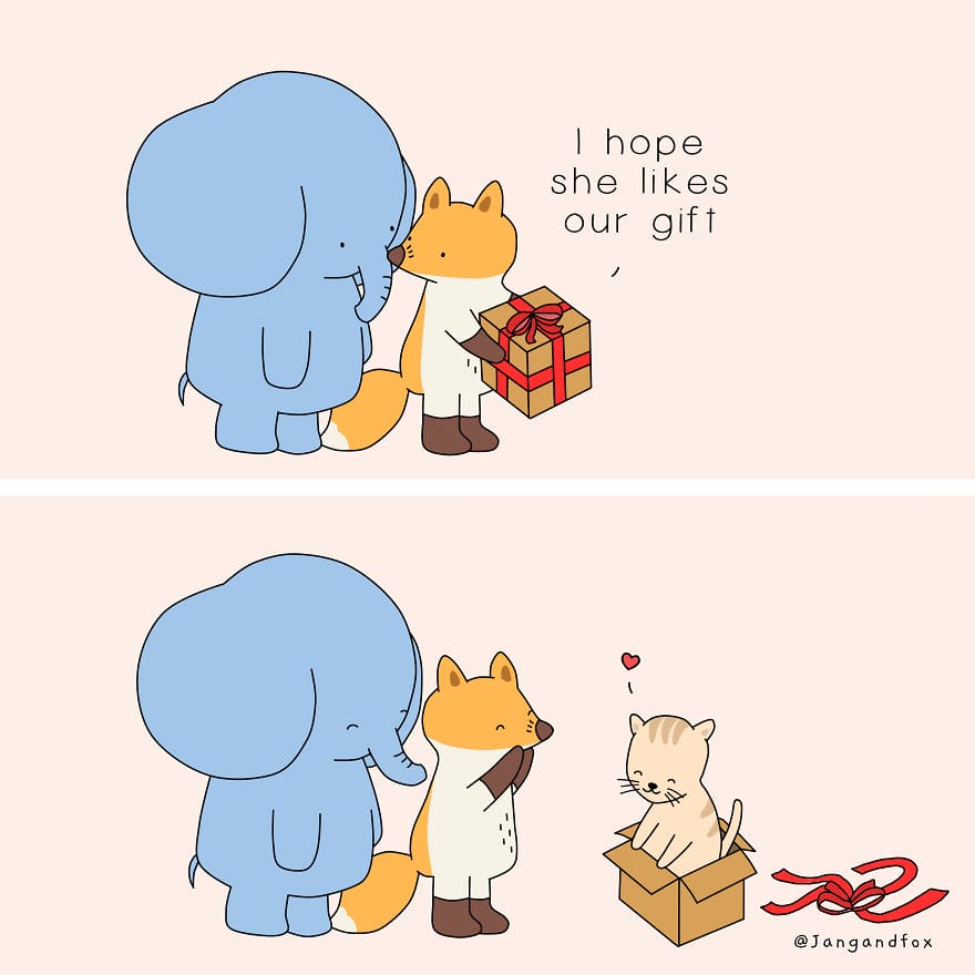 11-40 15+ Heart Touching Jangandfox Comics Using Animals