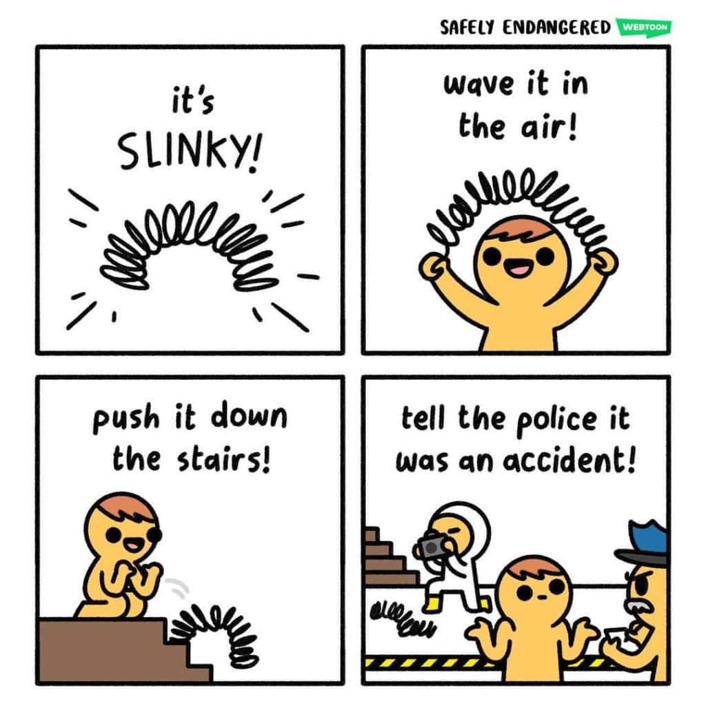 14-21 16+ Safely Endangered Comics Full of Ironic Twists by a Cartoonist Who Has 1.6 Million Followers