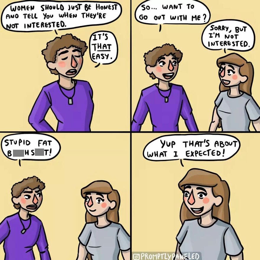 14-26 17+ Promptly Paneled Comics Show Everyday Life Problems and Experiences Faced by Women