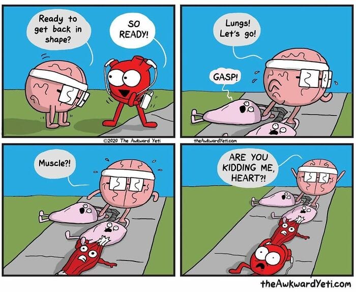 14-32 Heart and brain 20 Best the awkward yeti comics