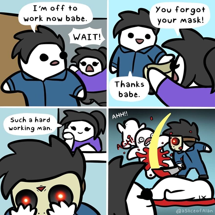 16-29 An Artist Draws 10+ Funny and Relatable Slice of life Humor Comics