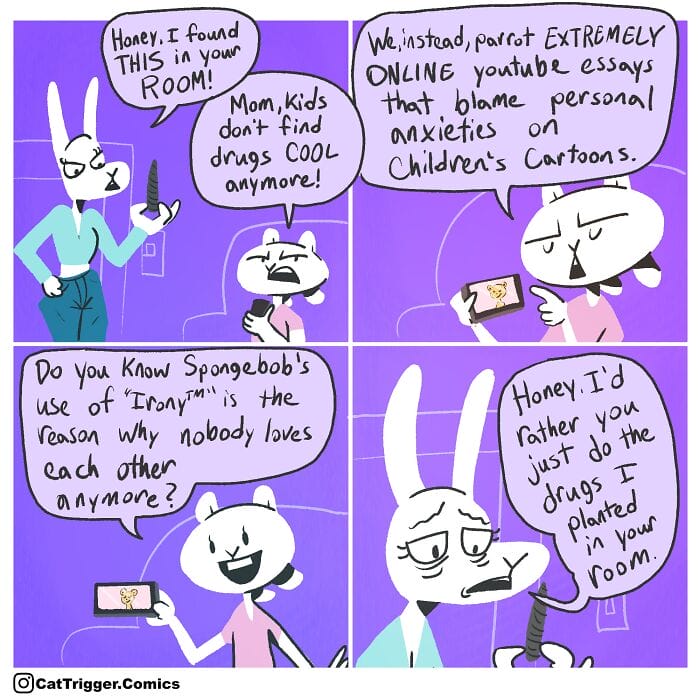 16-89 23 Sharp and Hilarious 'Cat Trigger' Comics with Surprising Endings by This Artist