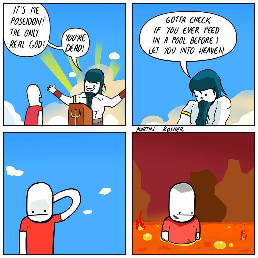 18-2 10+ Dark and Absurd Comics by the Artist Martin Rosner