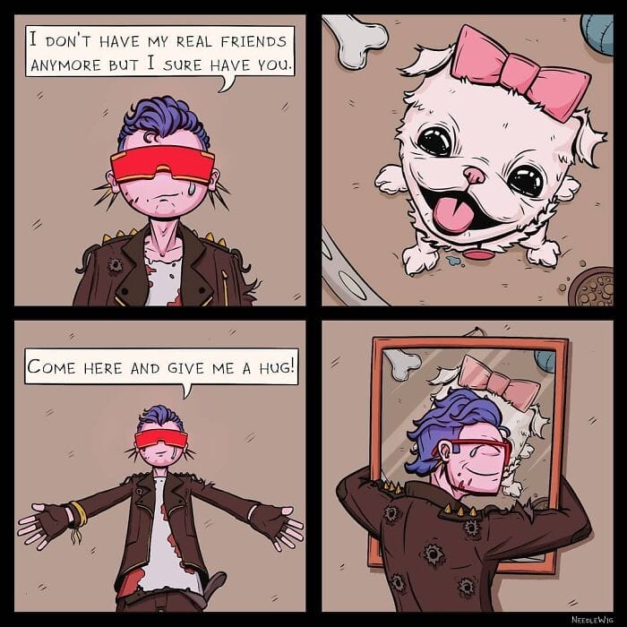 19-33 This Artist’s 25 Dark Comics illustrate  Situations Happened with a Person in Real Life