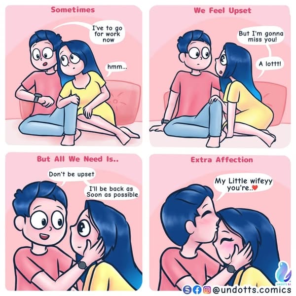 2-32 15+ Undotts Comics that relates how couple cares for each other