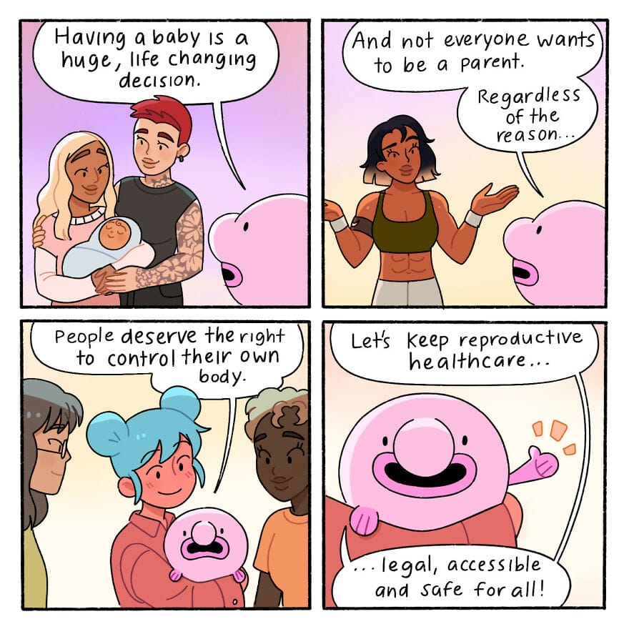 2-61 20 Blobby and Friends comics Important Social Issues about Body Positivity and Mental Health