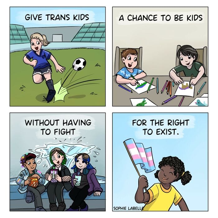 20-84 20 Illustrations by This Artist Depicting Her Experiences as a Transgender Child
