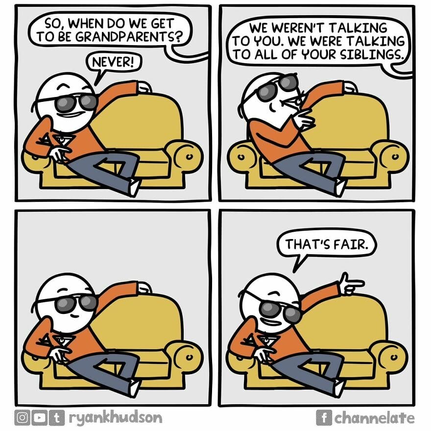 3-2 14+ Times Ryan Hudson comics Turns Everyday Moments  into Humorous Illustrations