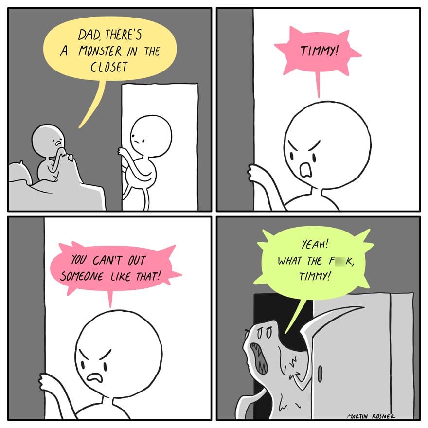 3-3 10+ Dark and Absurd Comics by the Artist Martin Rosner