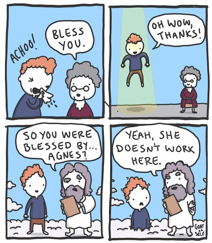 4-24 16+ Goat to Self comics Full of Unexpected Punchlines