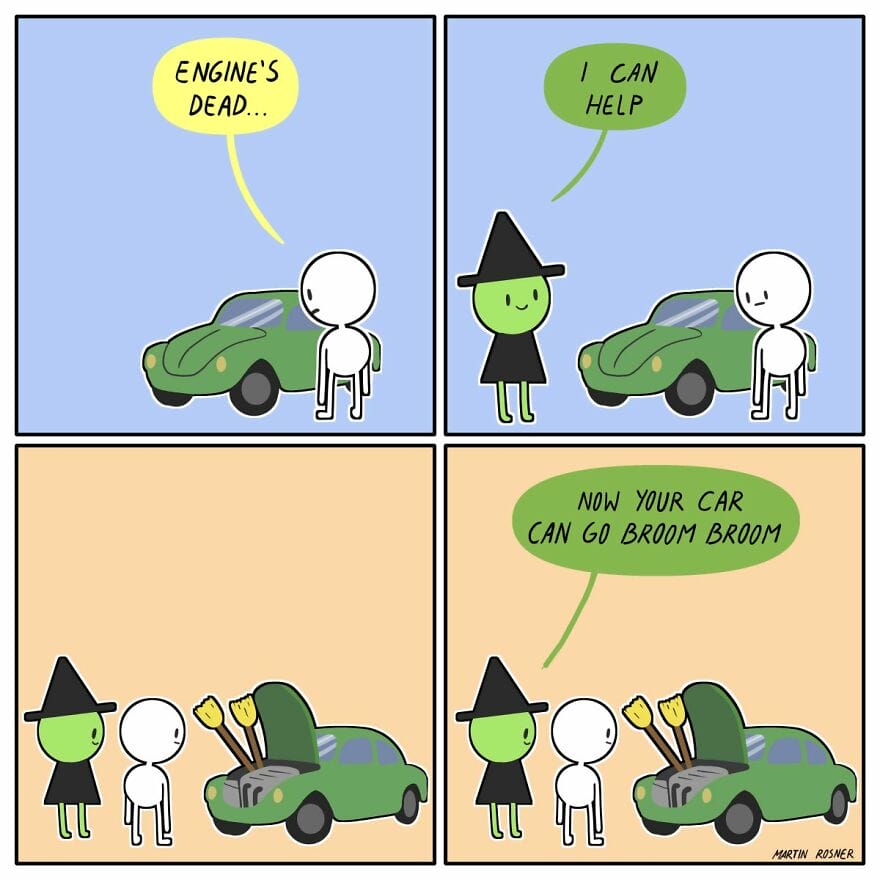 4-3 10+ Dark and Absurd Comics by the Artist Martin Rosner