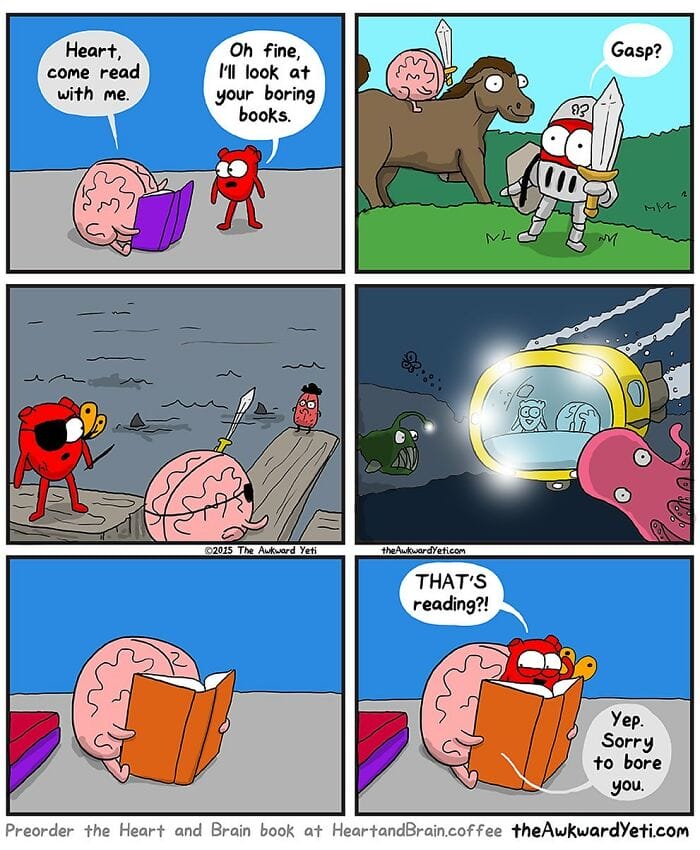 4-31 Heart and brain 20 Best the awkward yeti comics