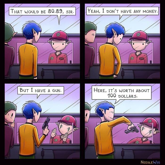 5-35 This Artist’s 25 Dark Comics illustrate  Situations Happened with a Person in Real Life