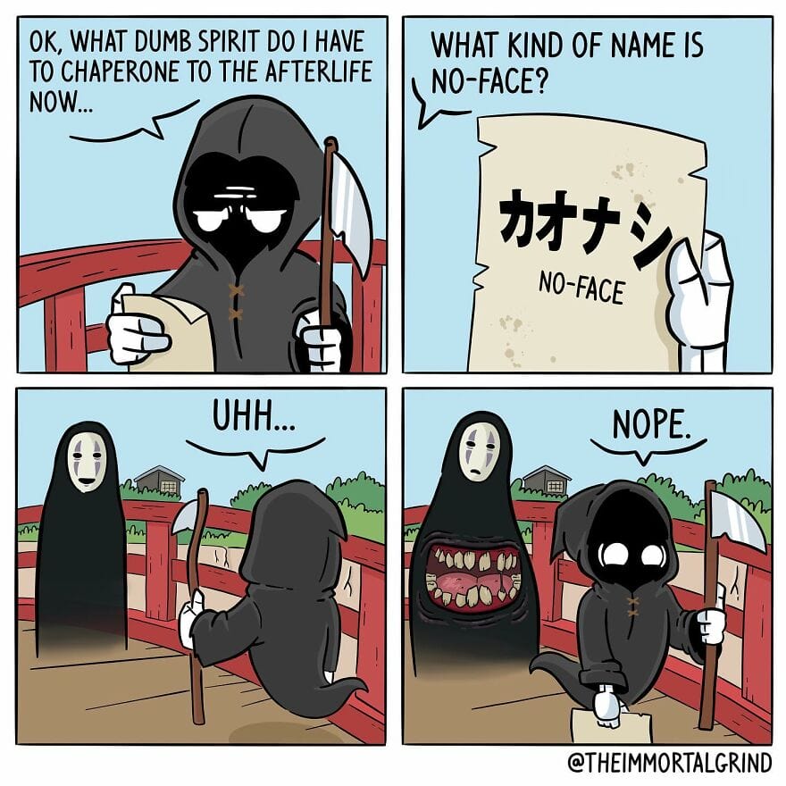 5-53 30 Times This Artist Creates Quirky Comics About The Death And The Life After Death