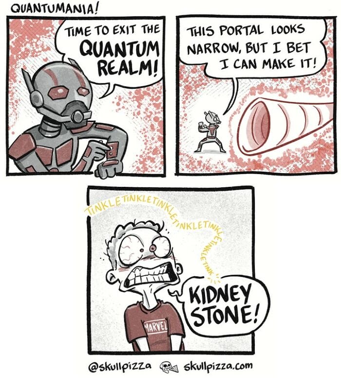 7-27 10+ Skull Pizza Spooky Comics About Humorous Situations
