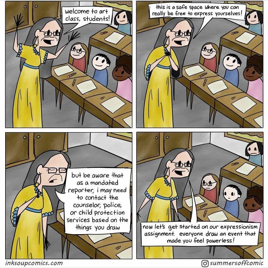 7-53 10+ Times This Artist Shows Struggles Faced by Teacher in Teaching Chidrens Through her Comics