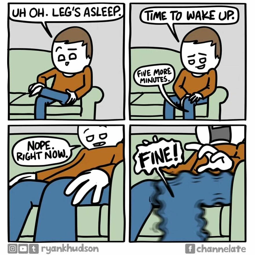 8-1 14+ Times Ryan Hudson comics Turns Everyday Moments  into Humorous Illustrations