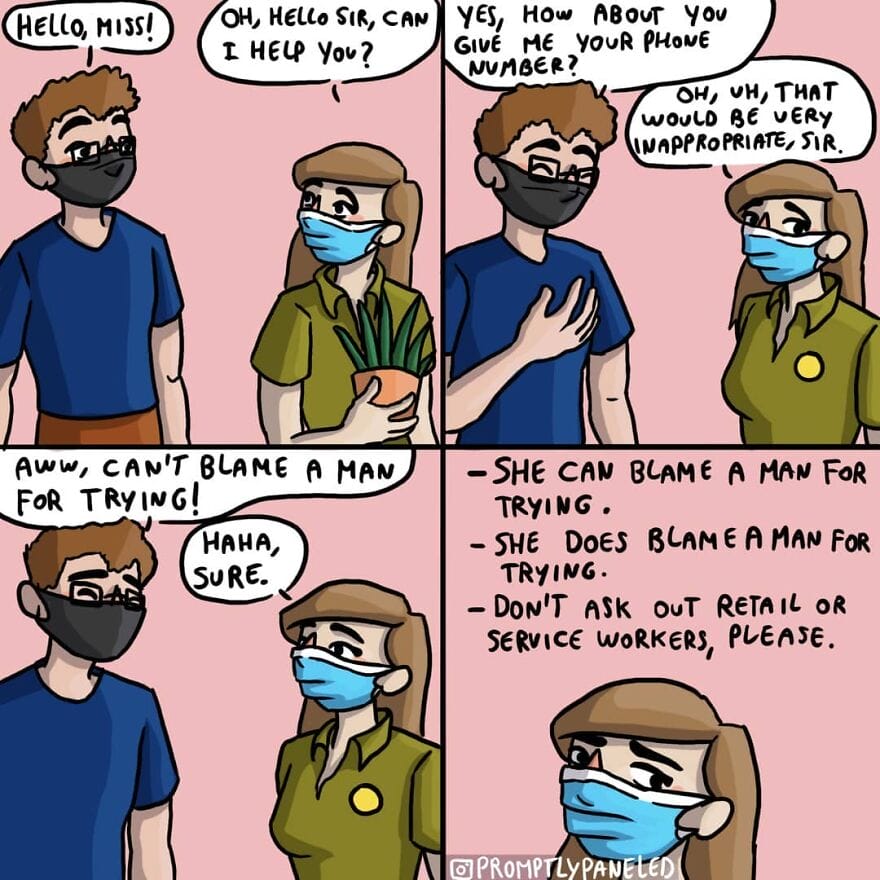 9-25 17+ Promptly Paneled Comics Show Everyday Life Problems and Experiences Faced by Women