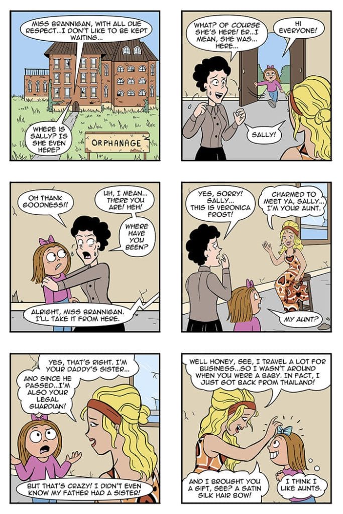 methefamilypet11-683x1024 Artist Explores Humorous Tale of Human Girl Adopted as Alien Pet (20 New Illustrations)