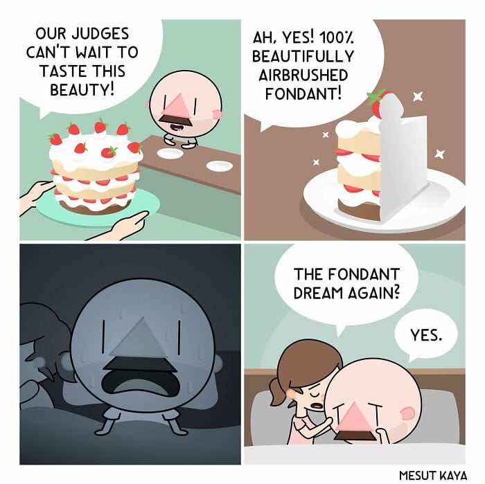 16-1 20 Hilarious Comics Depicting Awkward Life Moments With an Exaggerated Version of the Artist