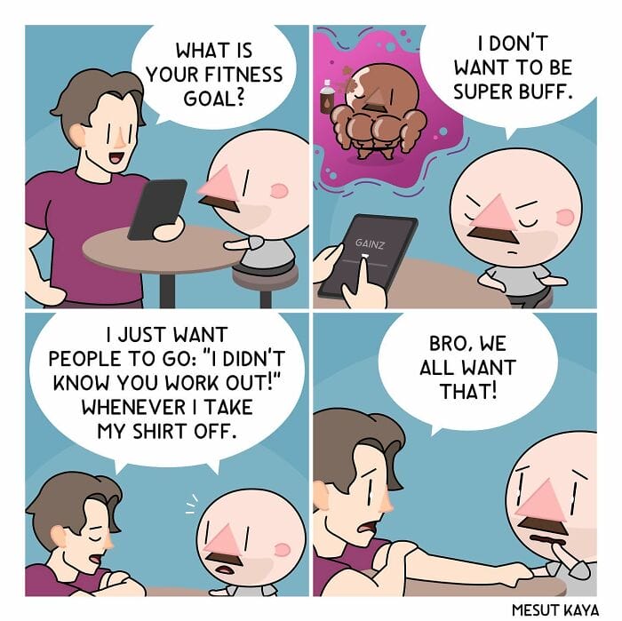 17-1 20 Hilarious Comics Depicting Awkward Life Moments With an Exaggerated Version of the Artist