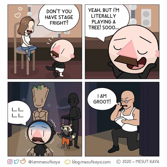 20-1 20 Hilarious Comics Depicting Awkward Life Moments With an Exaggerated Version of the Artist