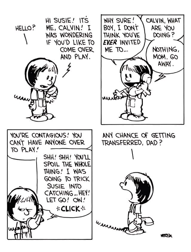 16-85 20 Popular Comics from Calvin and Hobbes That Mix Deep Thoughts with Big Laughs