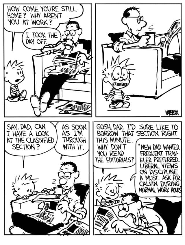 4-101 20 Popular Comics from Calvin and Hobbes That Mix Deep Thoughts with Big Laughs
